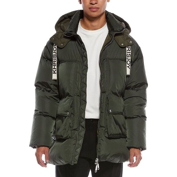 Khrisjoy MensMatte Parka Green